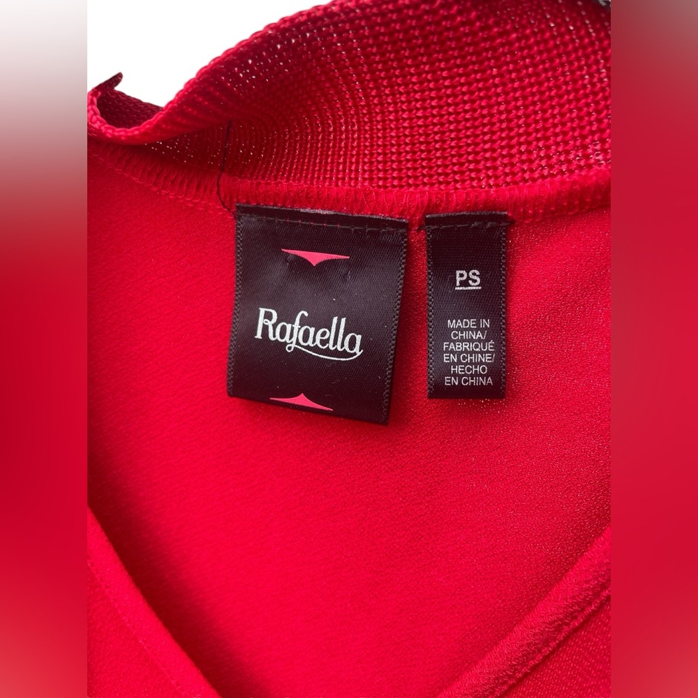 Rafaella Red Sleeveless V neck with Tie‎ New with Tags - Picture 3 of 4